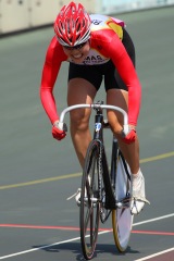 A女子500mTT　1位の篠崎新純　千葉　セオレーシング: photo:Hideaki.TAKAGI