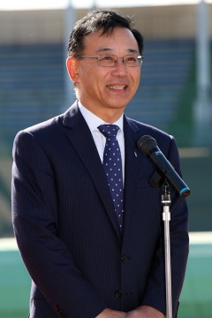 全国遊説初日の朝9時半に訪れた谷垣禎一自由民主党総裁: photo:Hideaki.TAKAGI