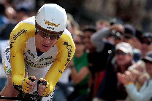 トップから22秒遅れで4位のマイケル・ロジャース(オーストラリア、チームコロンビア)
