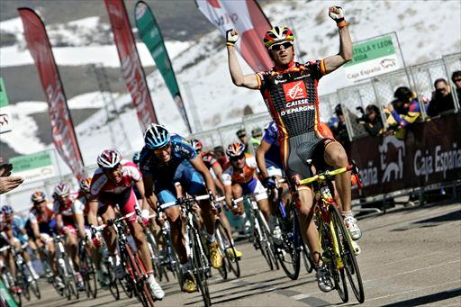 カスティーリャでステージ2勝を飾ったアレハンドロ・バルベルデ（スペイン、ケースデパーニュ）