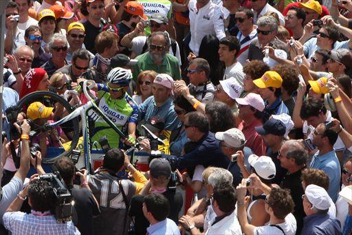 イヴァン・バッソ(イタリア、リクイガス)の人気は最高潮だ