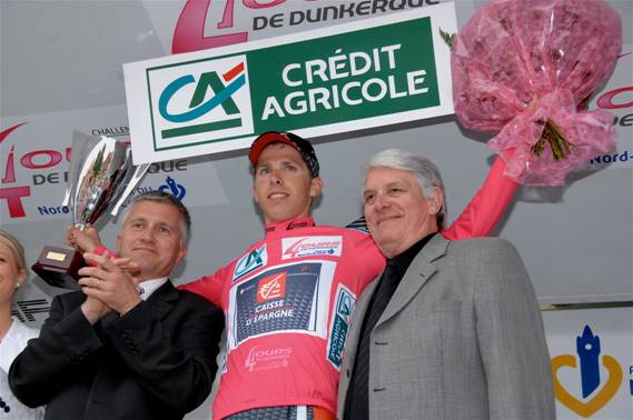 ダンケルク4日間レースで総合優勝に輝いたルイアルベルト・コスタ（ポルトガル、ケースデパーニュ）