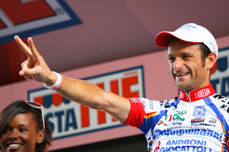 2009年のジロ・デ・イタリアでステージ2勝を飾ったミケーレ・スカルポーニ（イタリア、アンドローニ・ジョカトーリ）