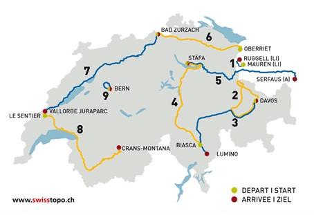 ツール・ド・スイスコース全体図