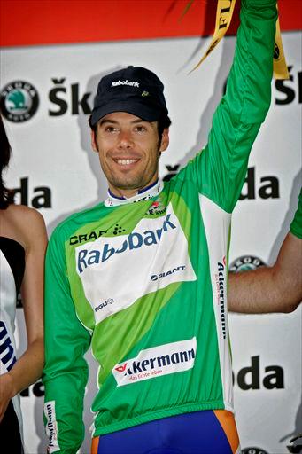 スプリント連続2位のオスカル・フレイレ（スペイン、ラボバンク）がポイント賞トップに
