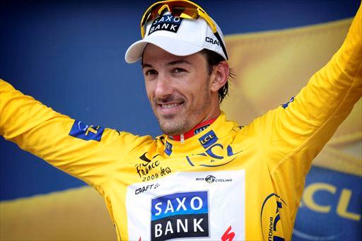 マイヨジョーヌをもう一日守ったファビアン・カンチェラーラ(スイス、サクソバンク)