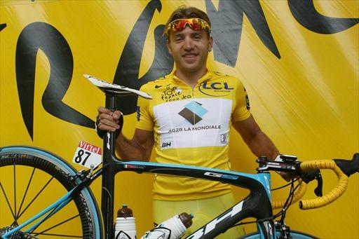 マイヨジョーヌを8日間着続けたリナルド・ノチェンティーニ(イタリア、アージェードゥーゼル)