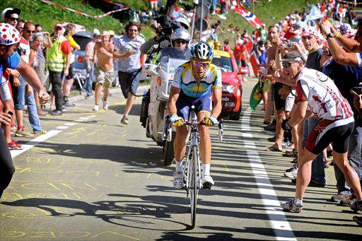 2009年ツールでアルベルト・コンタドール（スペイン）が制したヴェルビエが第2ステージのゴールとして登場