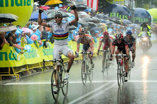 ツール・ド・ポローニュで総合優勝を飾ったアレッサンドロ・バッラン（イタリア、ランプレ）