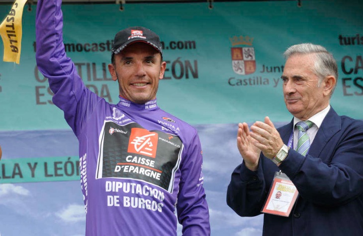 第2ステージ、リーダージャージを獲得したホアキン・ロドリゲス（スペイン、ケースデパーニュ）