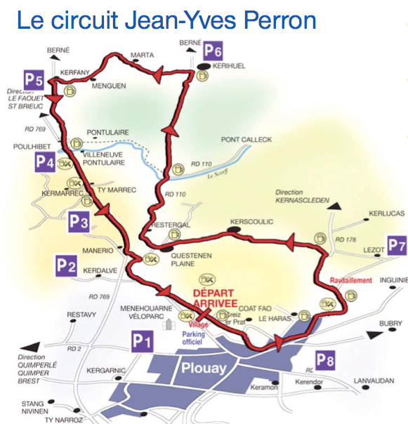 GPウエストフランス・プルエー　コースマップ