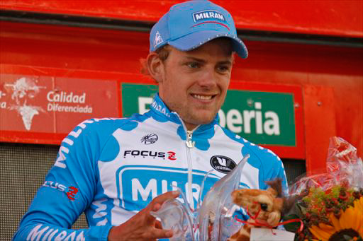 グランツールでステージ初優勝を飾ったゲラルド・チオレック（ドイツ、ミルラム）