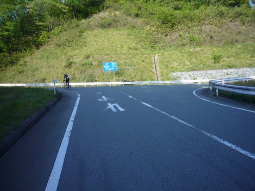 140kmコースとの合流地点