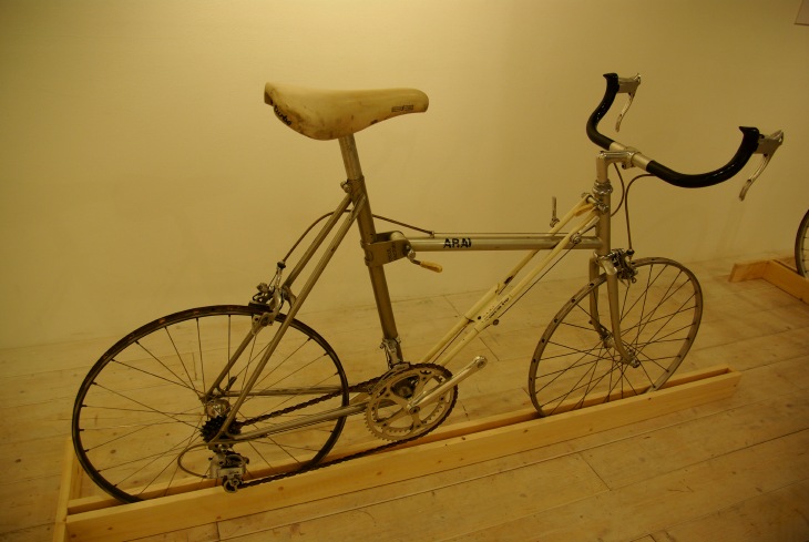 1986年製作のファニーバイク。当時流行のファニーバイクを輪行できるようにした、MR-4の原型と言えるフレーム