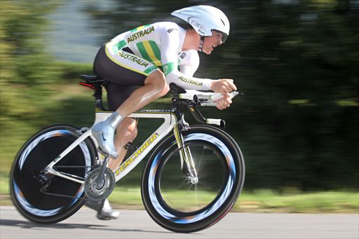 世界選U23個人TTでチャンピオンに輝いたジャック・ボブリッジ（オーストラリア）