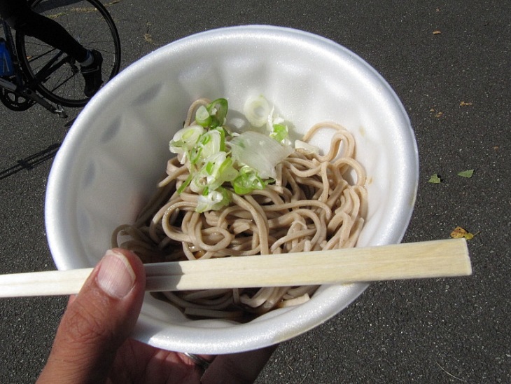 エイドステーションで出たそば