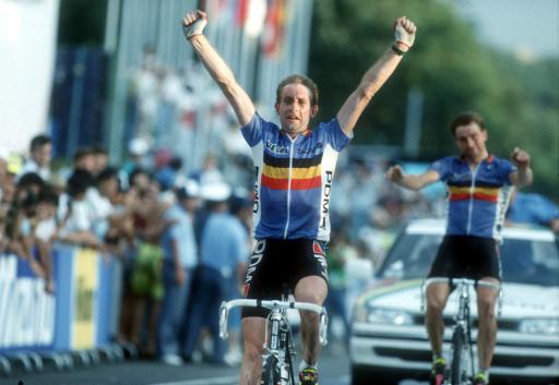 1990年に開催されたロード世界選手権　ルディー・ダーネンス（ベルギー）が優勝