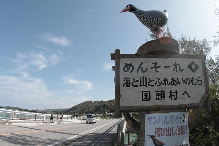 やんばるクイナがお出迎え