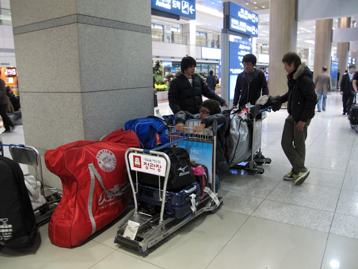 インチョン国際空港到着