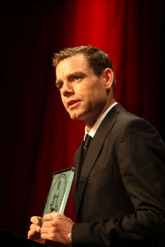3度目のオーストラリア年間最優秀サイクリストに選ばれたカデル・エヴァンス(オーストラリア)