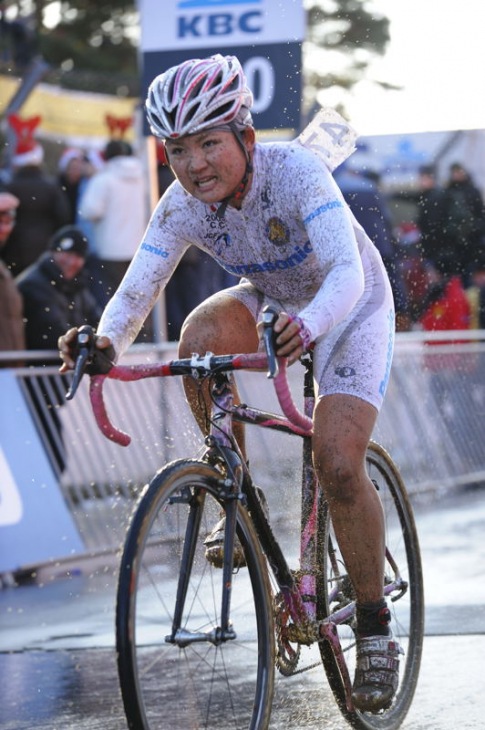 女子28位の豊岡英子(日本、パナソニックレディーズ)