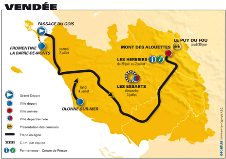 2011年ツール・ド・フランス開幕地ヴァンデ県