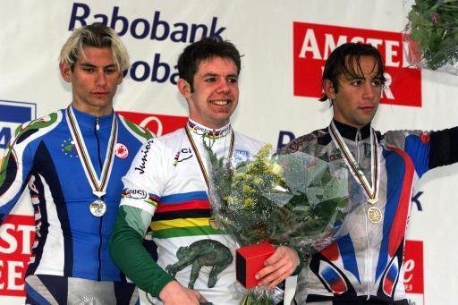 フィリッポ・ポッツァート（イタリア）は1998年のロード世界選手権ジュニアで銀メダルを獲得