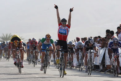 2010年ツアー・オブ・オマーン　ステージ2勝を飾ったエドヴァルド・ボアッソン（ノルウェー、チームスカイ）