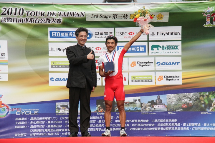 ステージ優勝を飾った宮澤崇史(日本、日本ナショナルチーム)