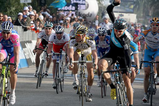 2010年ティレーノ〜アドリアティコ最終ステージを制したエドヴァルド・ボアッソン（ノルウェー、チームスカイ）