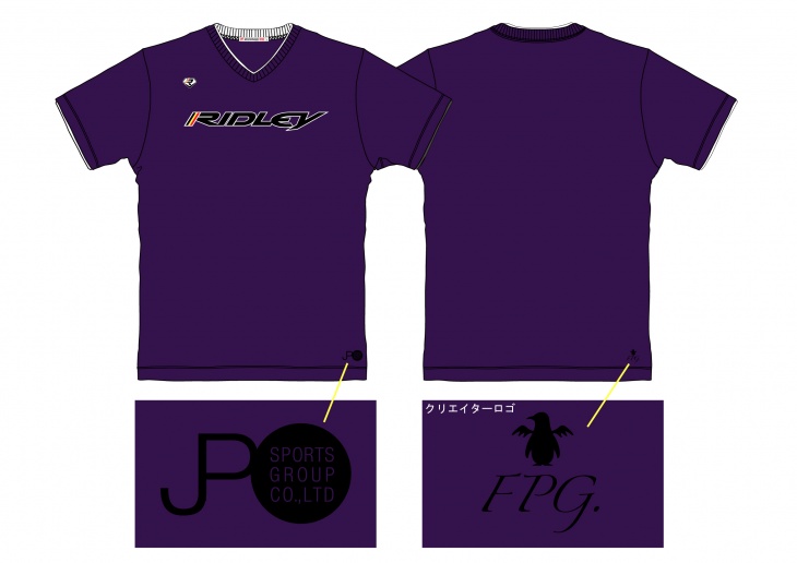 UNIQLO x PINARELLO ユニクロ企業コラボTプロジェクト　Ridley　Tシャツ