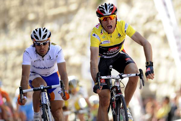 ブエルタ・アル・パイスバスコでステージ2勝を飾ったアレハンドロ・バルベルデ（スペイン、ケースデパーニュ）