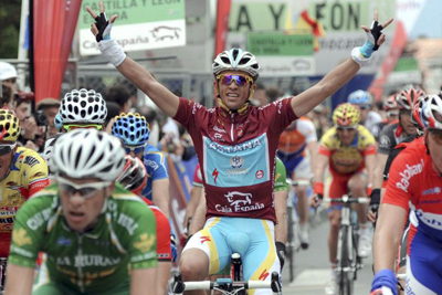 カスティーリャ・イ・レオンで総合優勝を飾ったばかりのアルベルト・コンタドール（スペイン、アスタナ）