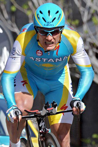 トップタイムで優勝したアレクサンドル・ヴィノクロフ（カザフスタン、アスタナ）