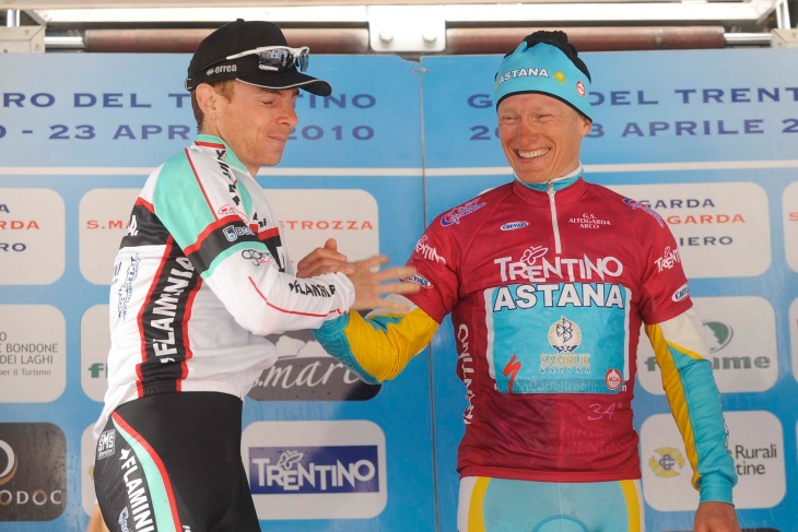 0.12秒が勝敗を分けたリカルド・リッコ(イタリア、チェラミカ・フラミニア)とアレクサンドル・ヴィノクロフ(カザフスタン、アスタナ)