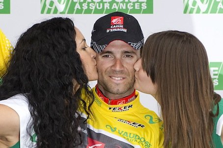 逆転でロマンディ初総合優勝を飾ったアレハンドロ・バルベルデ（スペイン、ケースデパーニュ）