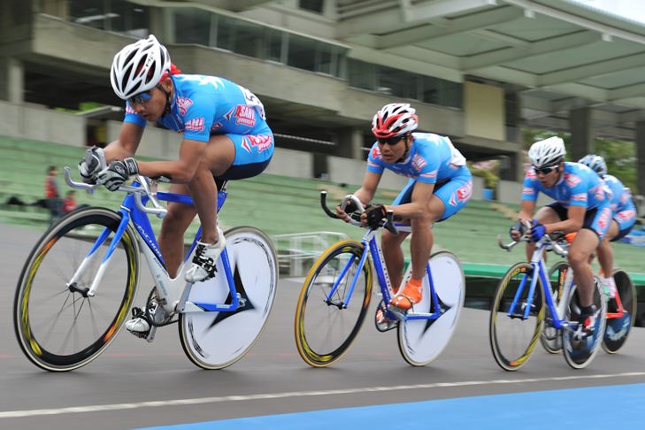 団体追抜4km　朝日大学（大場政登志・武田直也・山本琢也・渡邉浩幸）