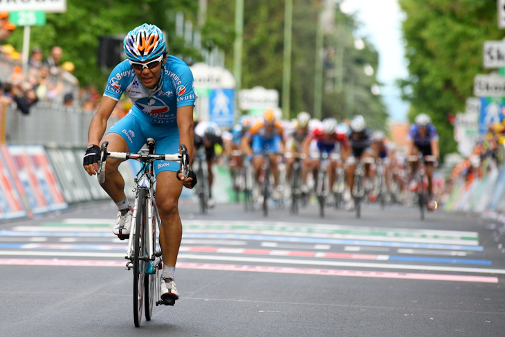ジロ・デ・イタリア第5ステージ、グランツール日本人最高位、3位の新城幸也（日本、Bboxブイグテレコム）