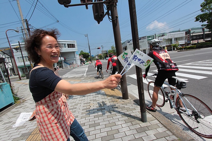 軽井沢の地元の人も応援してくれた