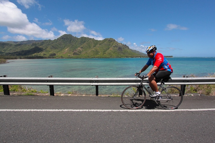 青い海を見ながら走る！