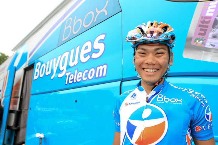 フランスのクリテリウムレースで優勝した新城幸也(Bboxブイグテレコム)写真は7月のツール・ド・フランス