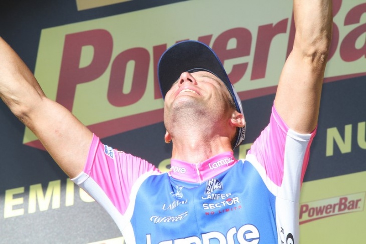 ステージ2勝目を飾ったアレッサンドロ・ペタッキ（イタリア、ランプレ・ファルネーゼヴィニ）