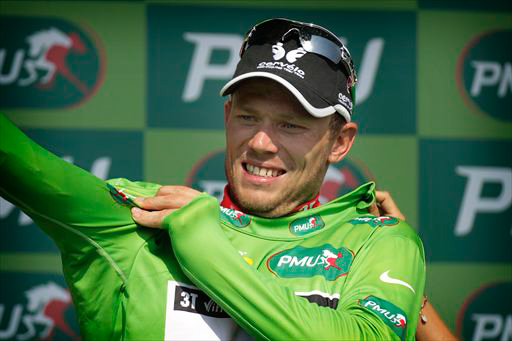 山岳コースでポイントを稼ぐ荒技でマイヨヴェールに再び袖を通したトル・フースホフト(ノルウェー、サーヴェロ・テストチーム)