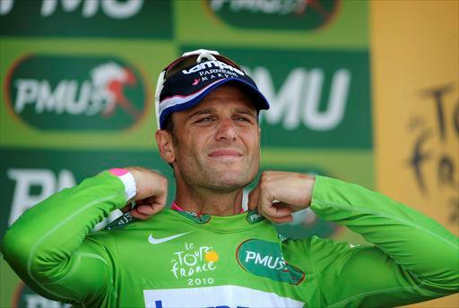 2010年ツール・ド・フランスでポイント賞に輝いたアレッサンドロ・ペタッキ（イタリア、ランプレ・ISD）