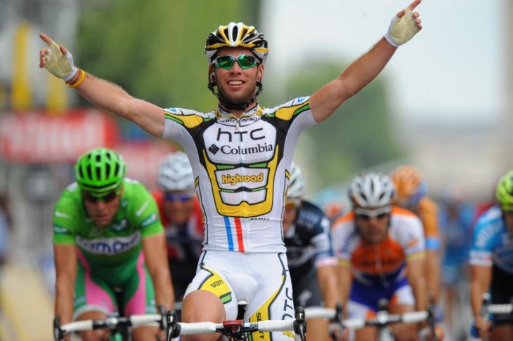 ツール・ド・フランスでステージ5勝したマーク・カヴェンディッシュ（イギリス、チームHTC・コロンビア）