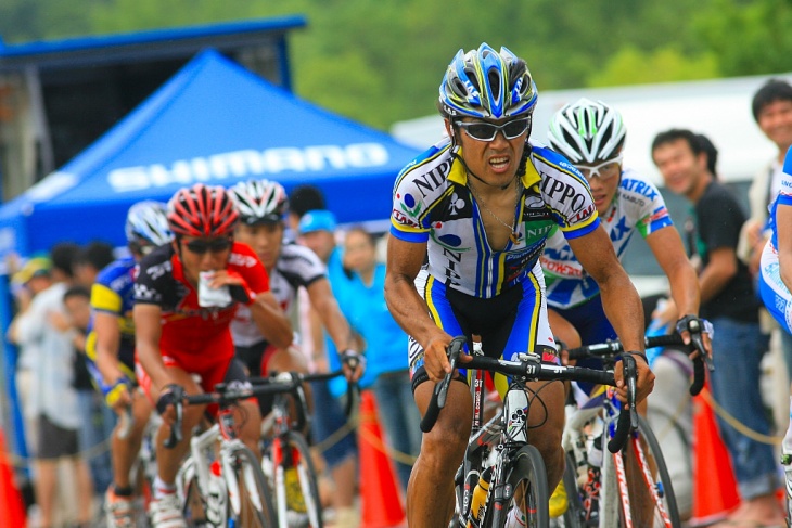 全日本選手権ロードを走る宮澤崇史(TEAM NIPPO)