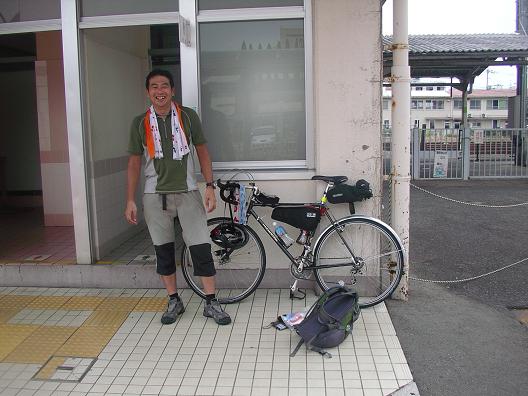 輪行を有効活用する湯川さん