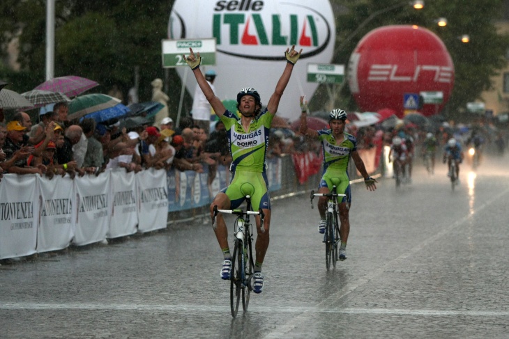 ジロ・デル・ヴェネトでワンツー勝利を飾ったダニエル・オス（イタリア）とペーター・サガン（スロバキア）のリクイガスコンビ