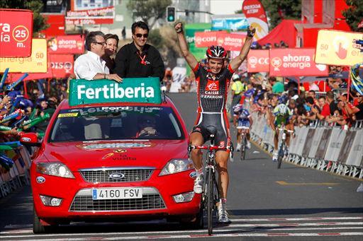 独走勝利を飾ったダビ・ロペスガルシア（スペイン、ケースデパーニュ）