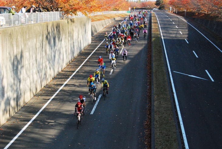 公道を思う存分自転車で走れる